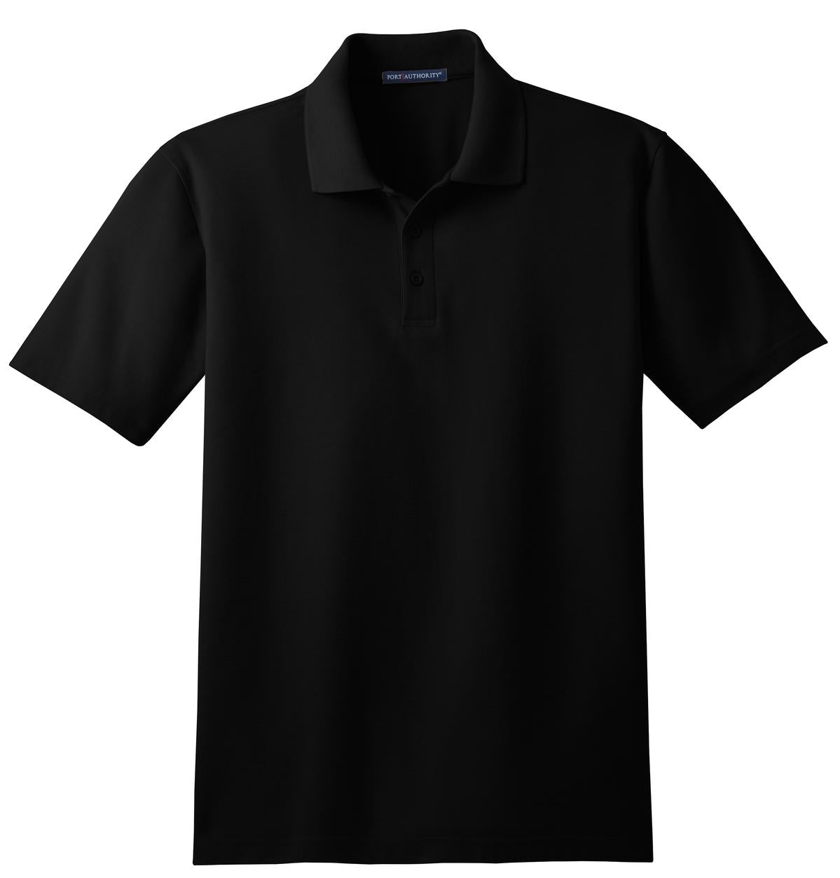Custom Embroidered Port Authority Polos/Knits in Black