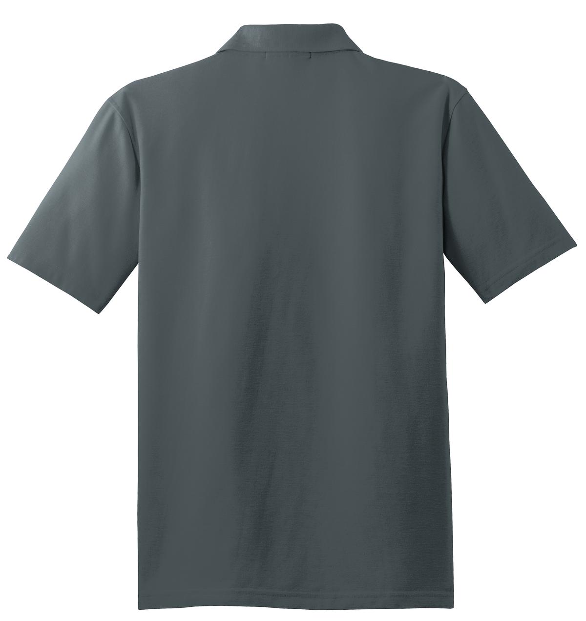 Custom Embroidered Port Authority Polos/Knits in Steel Grey