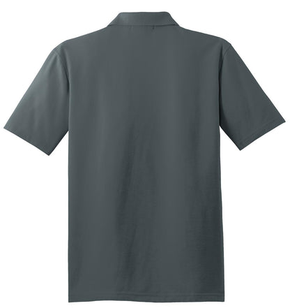 Custom Embroidered Port Authority Polos/Knits in Steel Grey