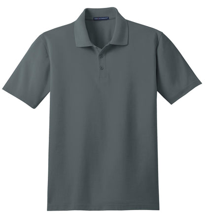 Custom Embroidered Port Authority Polos/Knits in Steel Grey