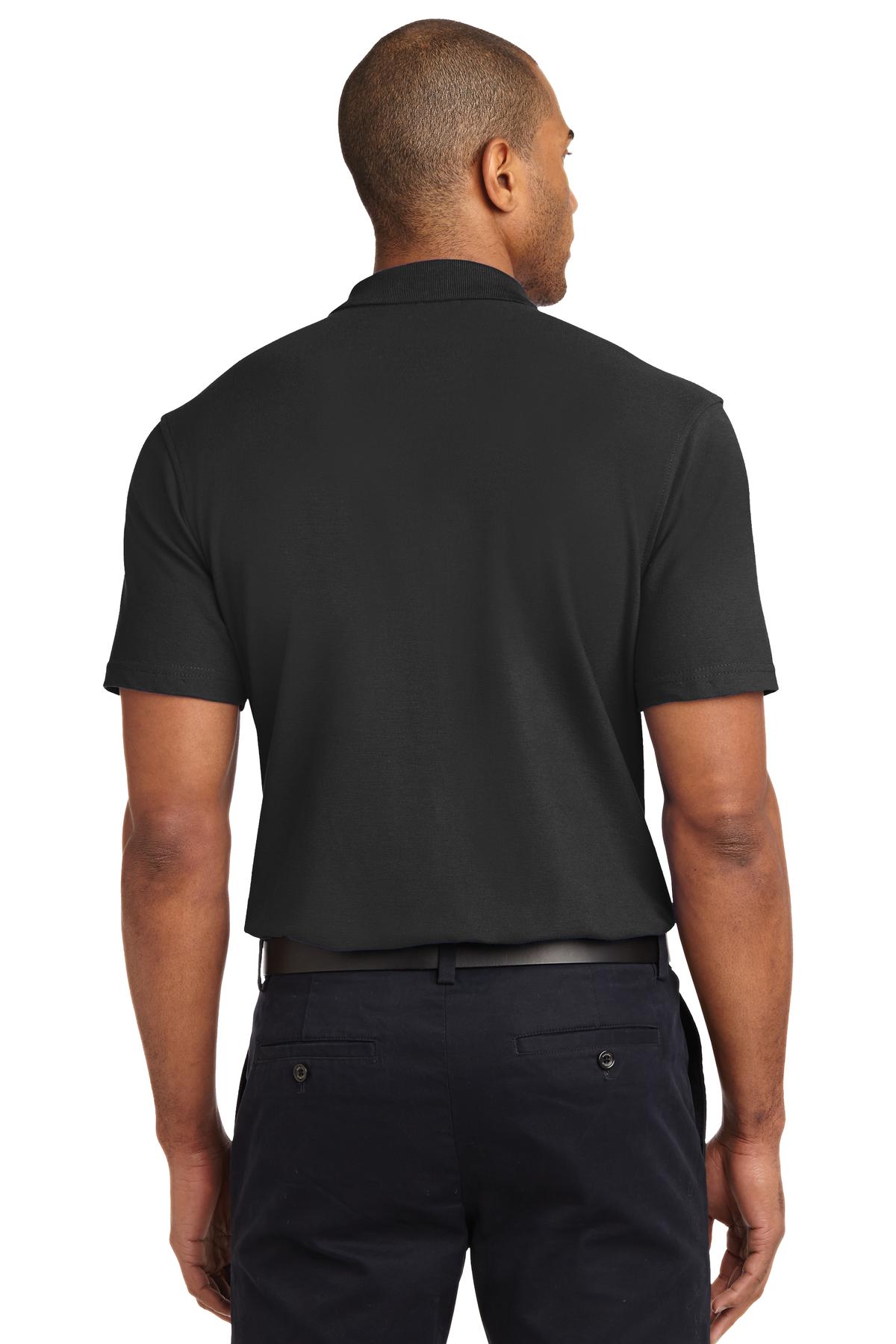 Custom Embroidered Port Authority Stain-Release Polo. K510,Black
