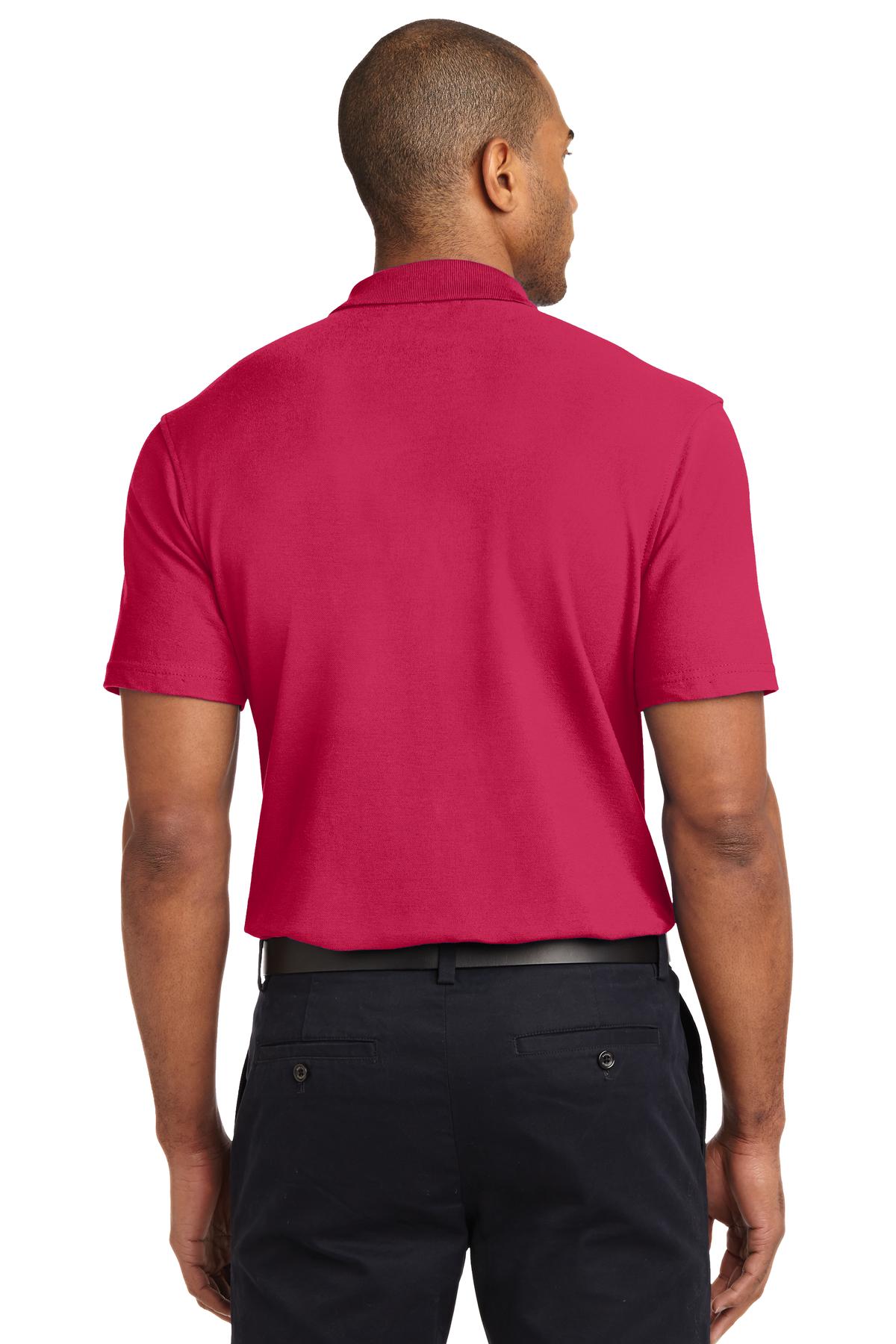 Custom Embroidered Port Authority Stain-Release Polo. K510,Red