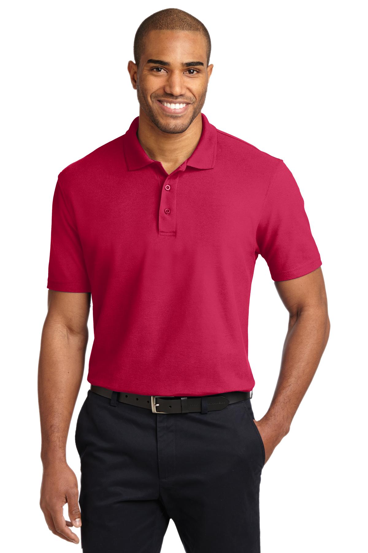 Custom Embroidered Port Authority Polos/Knits in Red