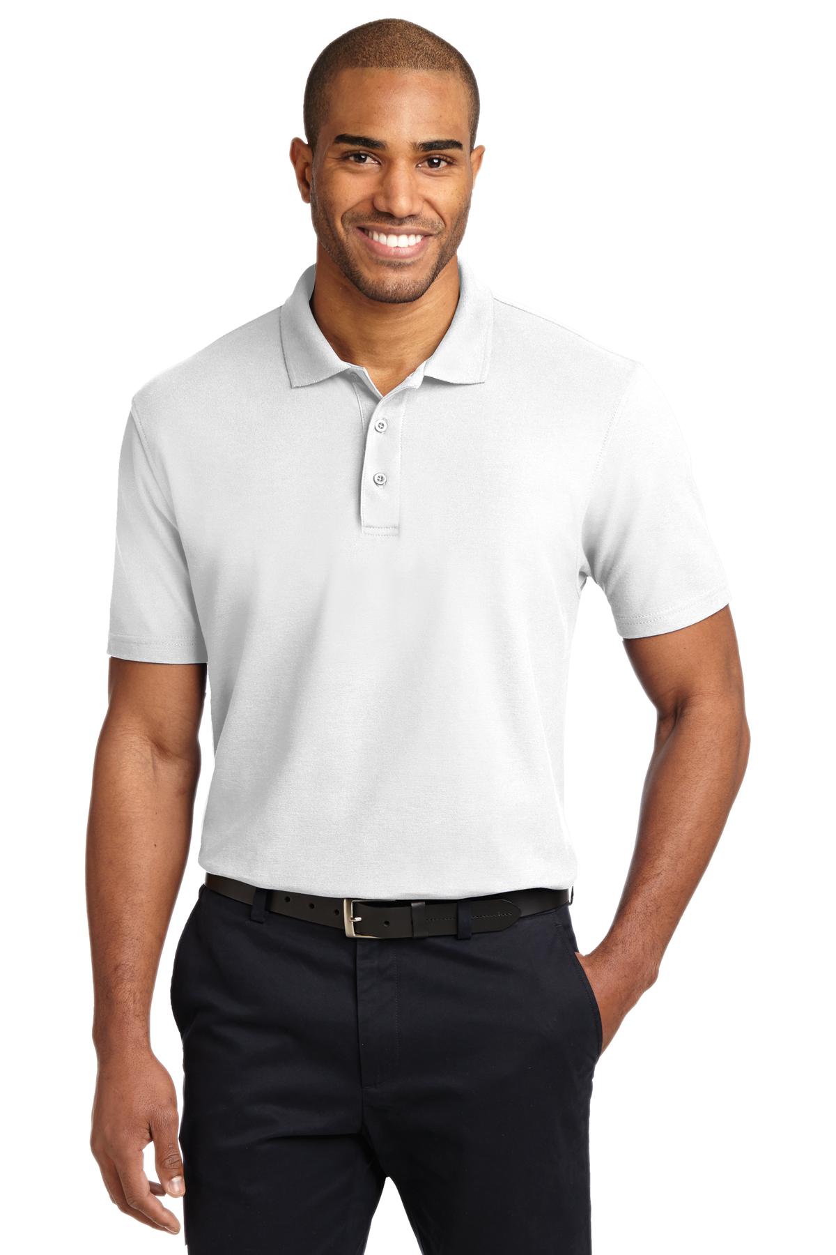 Custom Embroidered Port Authority Polos/Knits in White