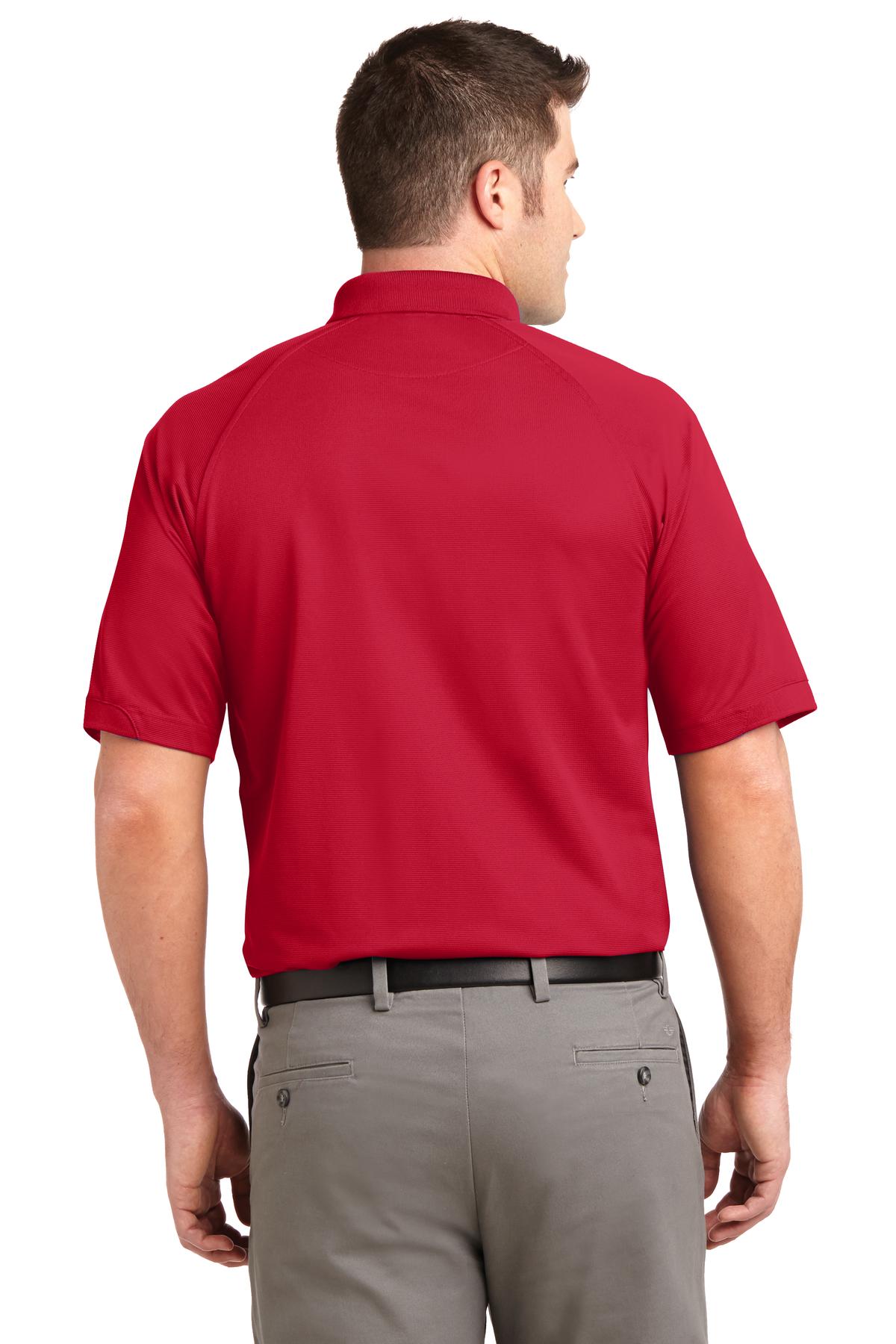 Custom Embroidered Port Authority Dry Zone Ottoman Polo.  K525,Engine Red