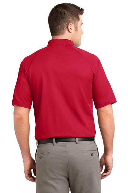 Custom Embroidered Port Authority Dry Zone Ottoman Polo.  K525,Engine Red