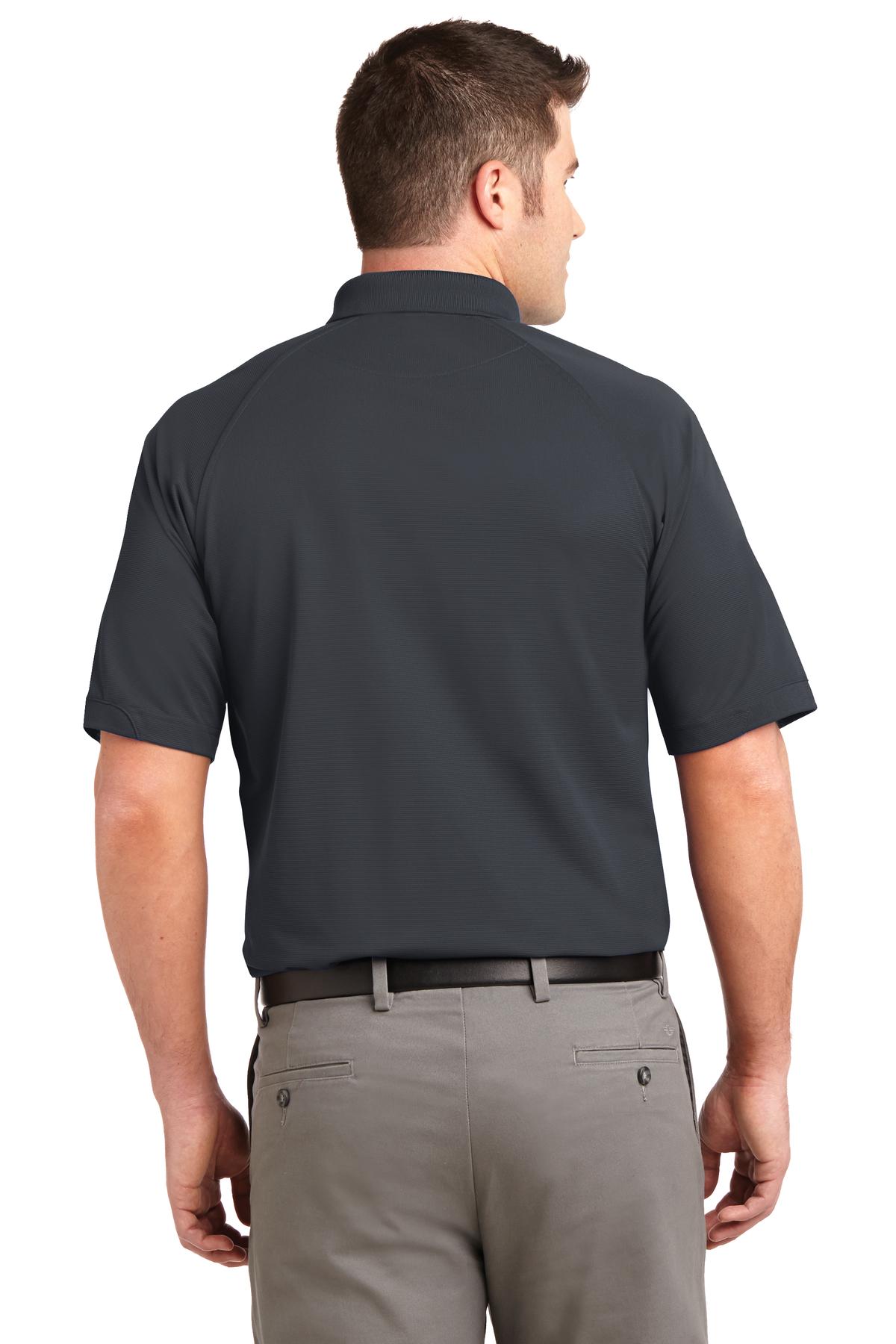 Custom Embroidered Port Authority Dry Zone Ottoman Polo.  K525,Iron Grey
