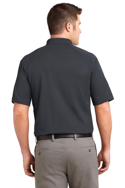 Custom Embroidered Port Authority Dry Zone Ottoman Polo.  K525,Iron Grey