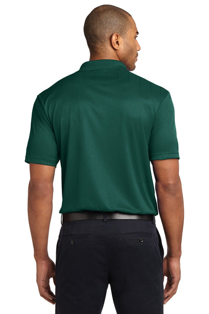 Custom Embroidered Port Authority Performance Fine Jacquard Polo. K528,Green Glen