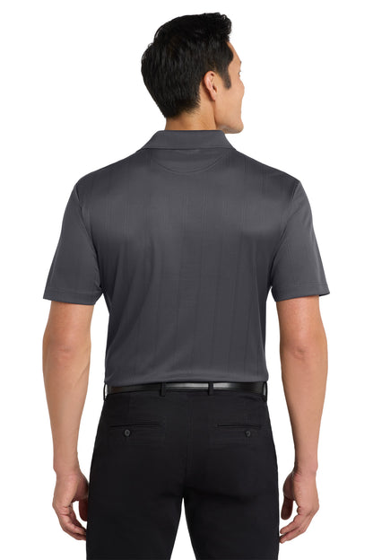 Custom Embroidered Port Authority Performance Fine Jacquard Polo. K528,Grey Smoke