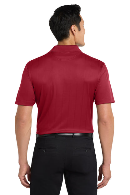 Custom Embroidered Port Authority Performance Fine Jacquard Polo. K528,Rich Red