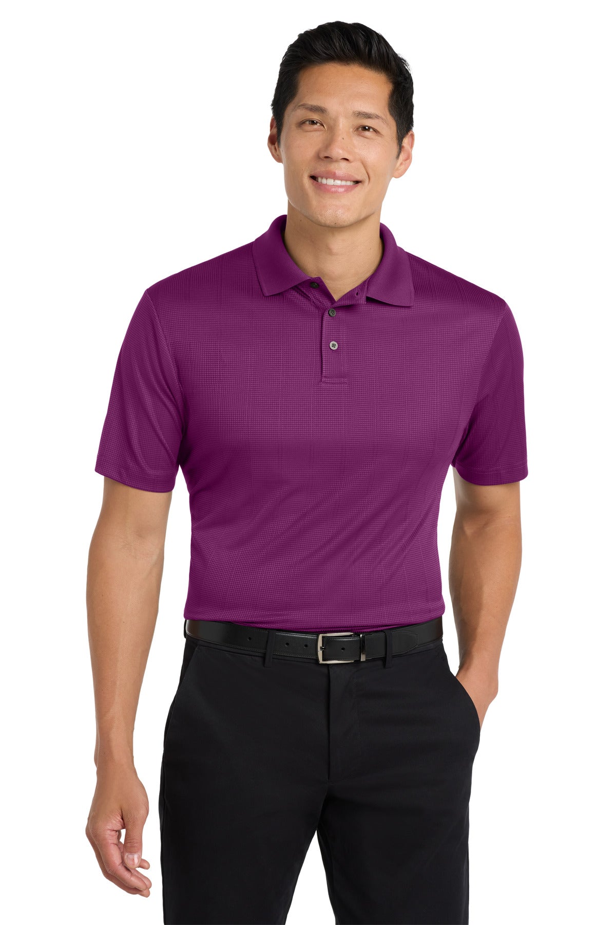 Custom Embroidered Port Authority Polos/Knits in Violet Purple