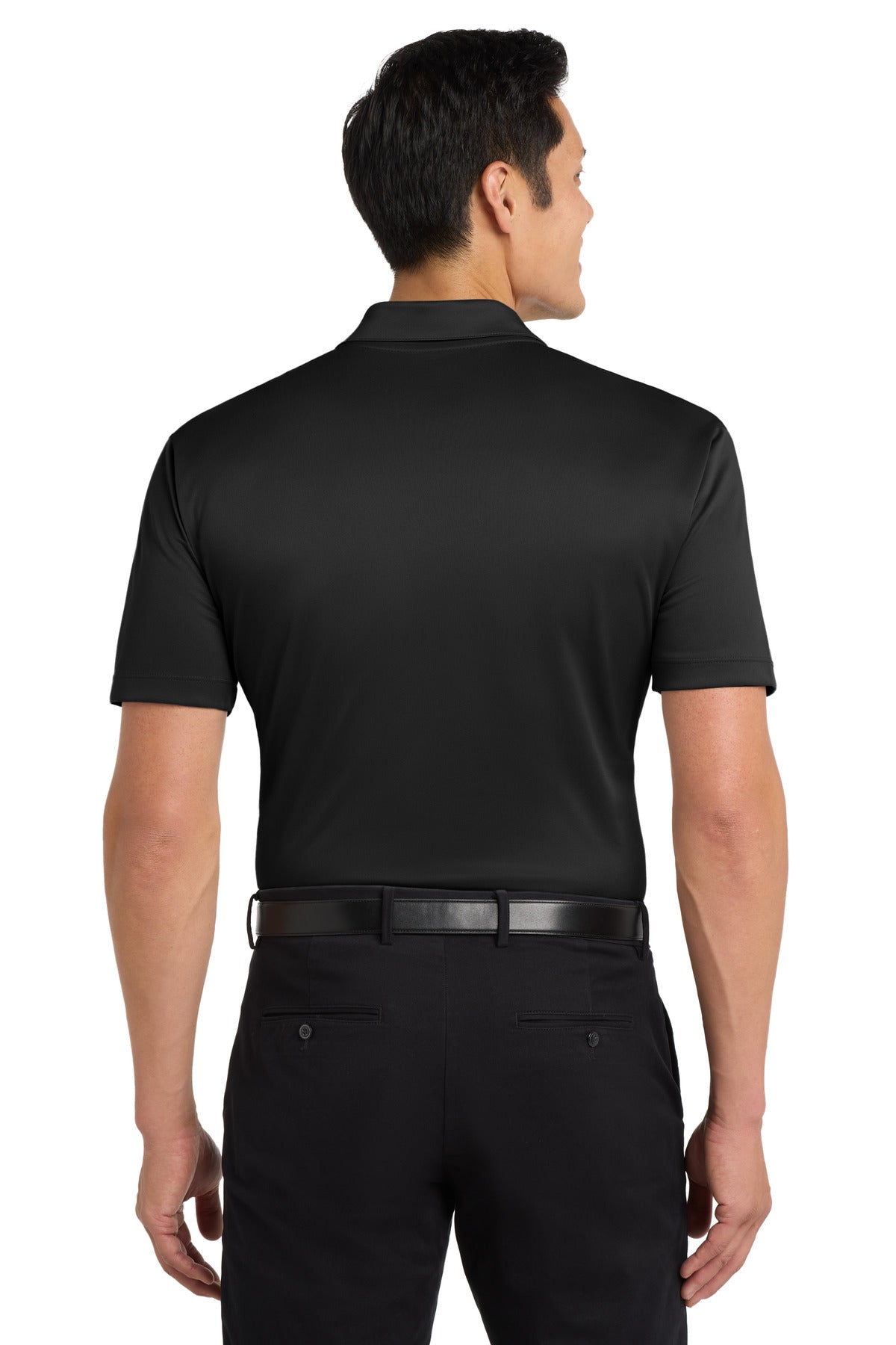 Custom Embroidered Port Authority Tall Silk Touch Performance Polo. TLK540,Black