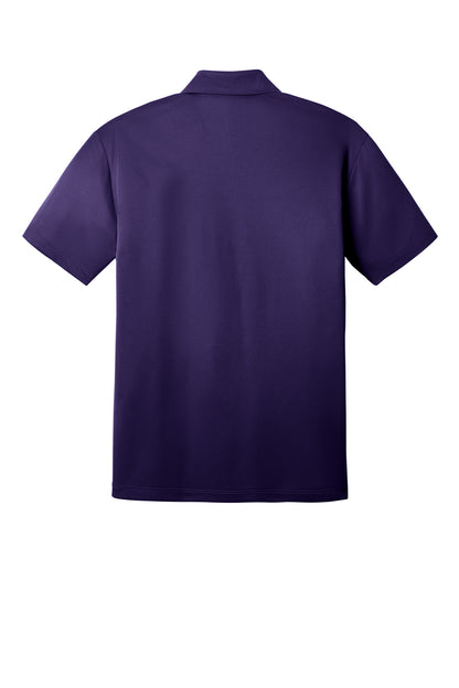 Custom Embroidered Port Authority Polos in Bright Purple
