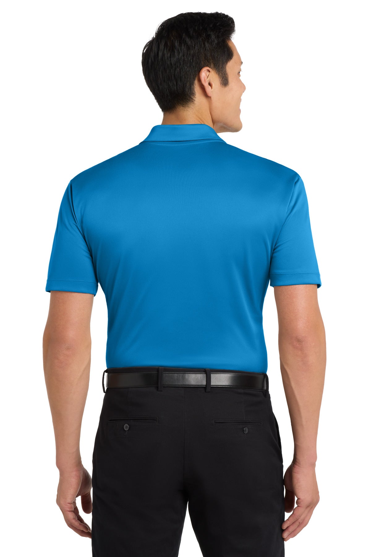 Custom Embroidered Port Authority Polos in Brilliant Blue
