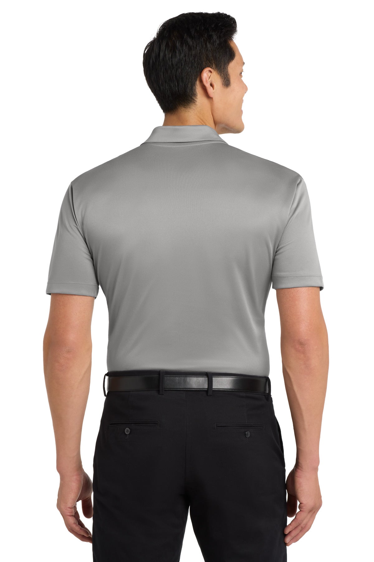 Custom Embroidered Port Authority Polos in Gusty Grey