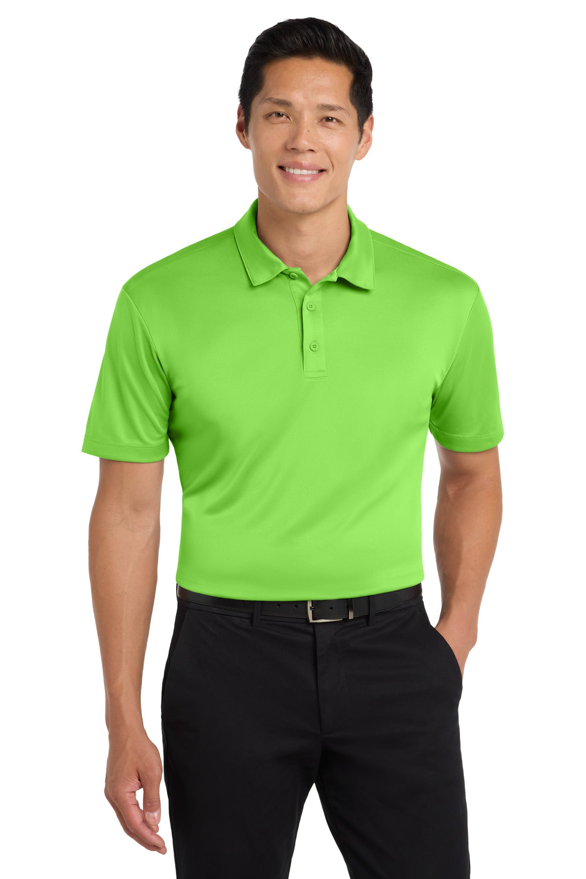 Custom Embroidered Port Authority Polos in Lime