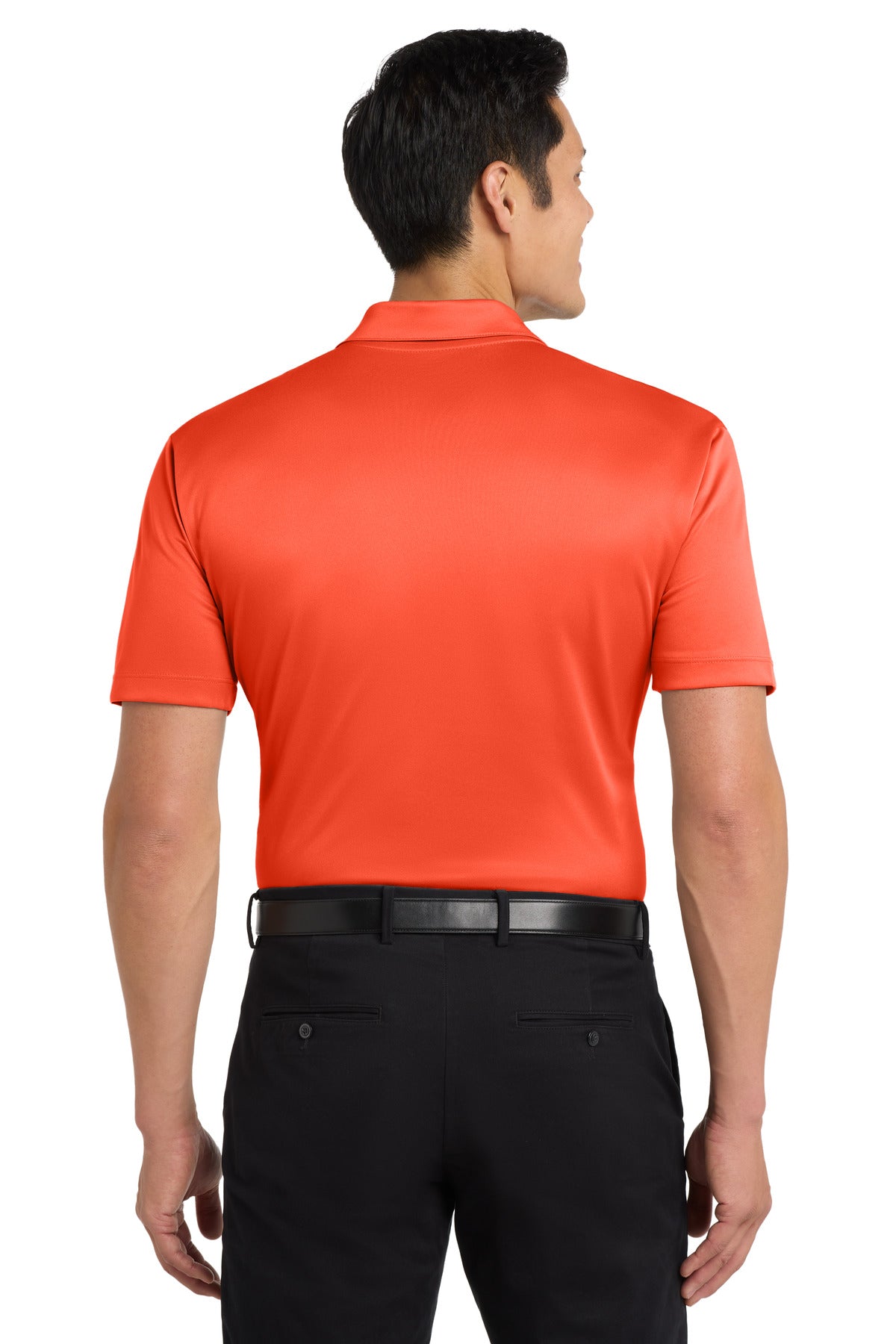 Custom Embroidered Port Authority Polos in Neon Orange