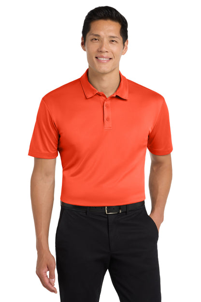 Custom Embroidered Port Authority Polos in Neon Orange