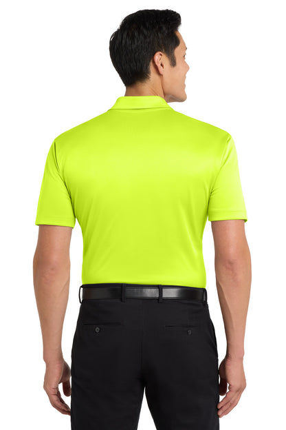 Custom Embroidered Port Authority Polos in Neon Yellow