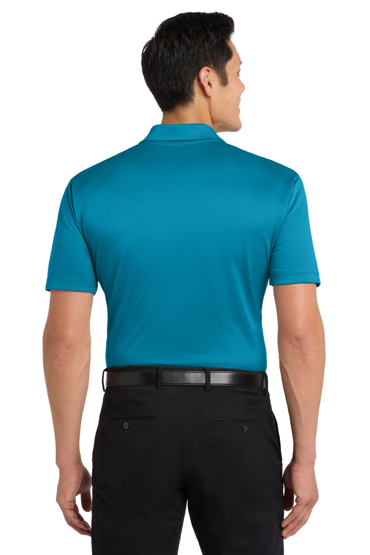 Custom Embroidered Port Authority Polos in Parcel Blue