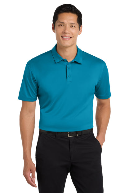 Custom Embroidered Port Authority Polos in Parcel Blue