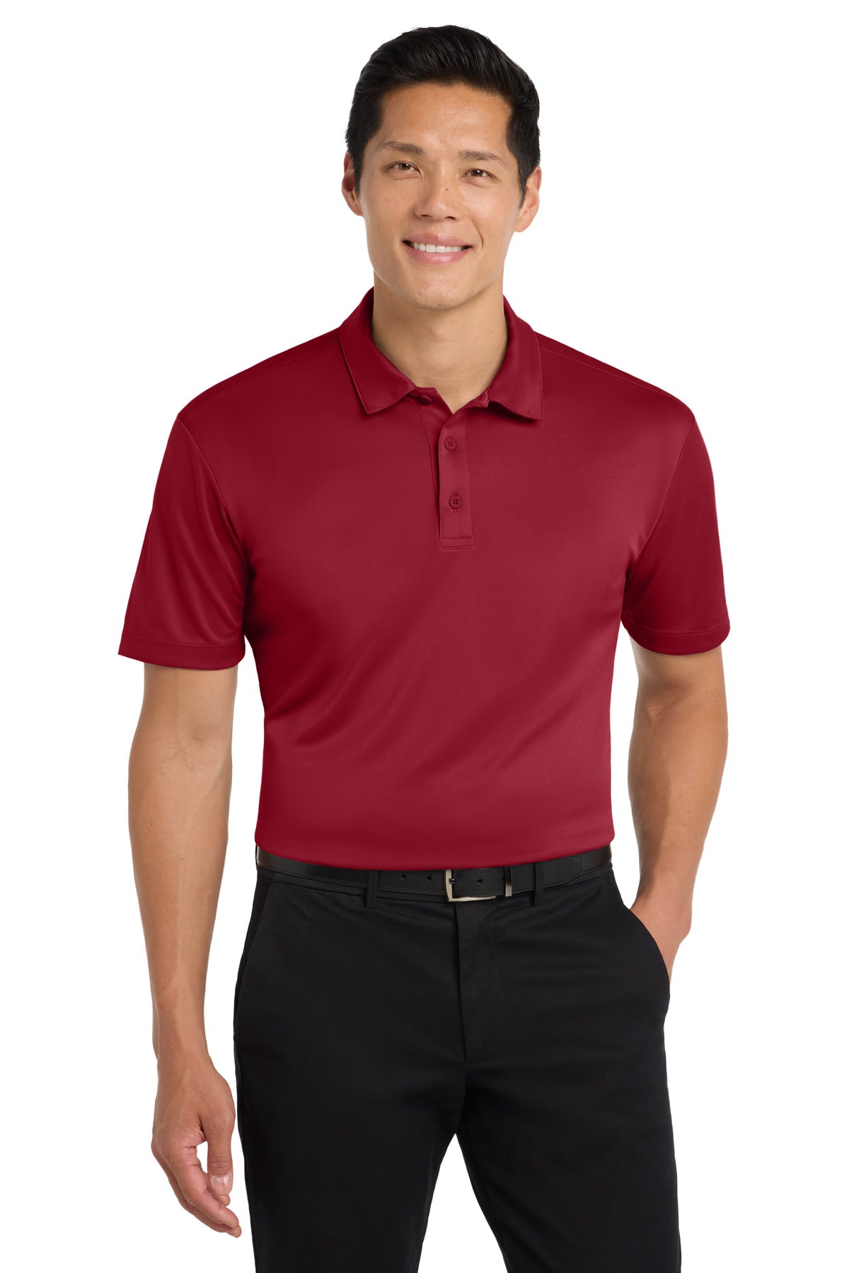 Custom Embroidered Port Authority Polos in Red