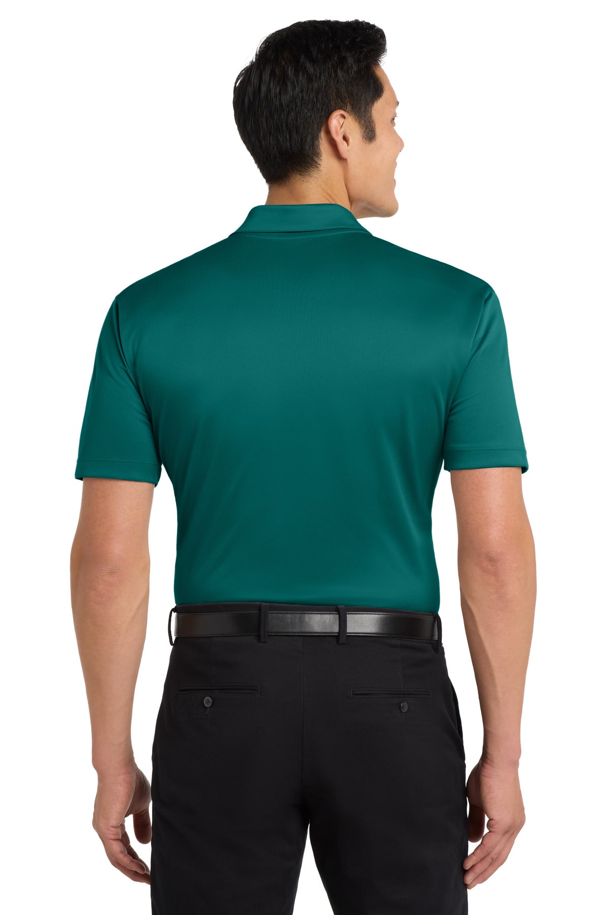 Custom Embroidered Port Authority Polos in Teal Green