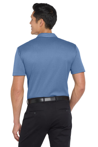 Custom Embroidered Port Authority  Heathered Silk Touch  Performance Polo. K542,Moonlight Blue Heather