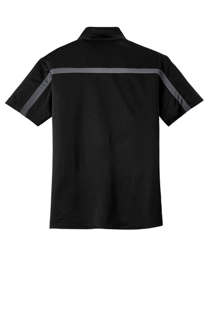 Port Authority Silk Touch Performance Colorblock Stripe Polo. K547