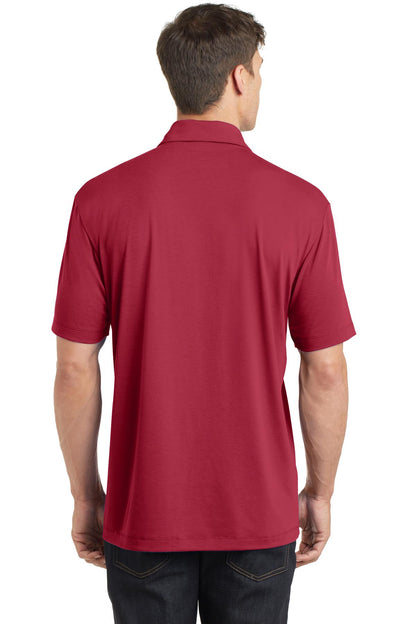 Custom Embroidered Port Authority Cotton Touch Performance Polo. K568,Chili Red