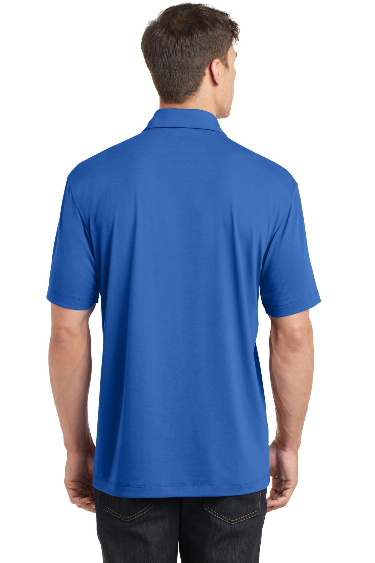 Custom Embroidered Port Authority Cotton Touch Performance Polo. K568,Strong Blue