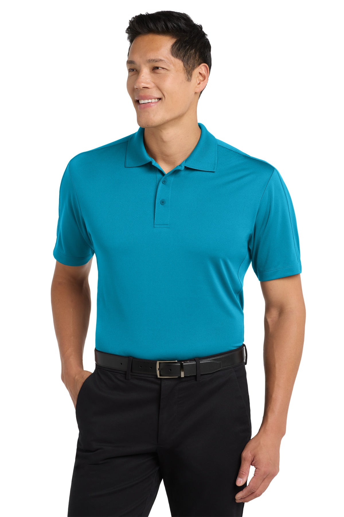 Custom Embroidered Port Authority Polos/Knits in Blue Wake