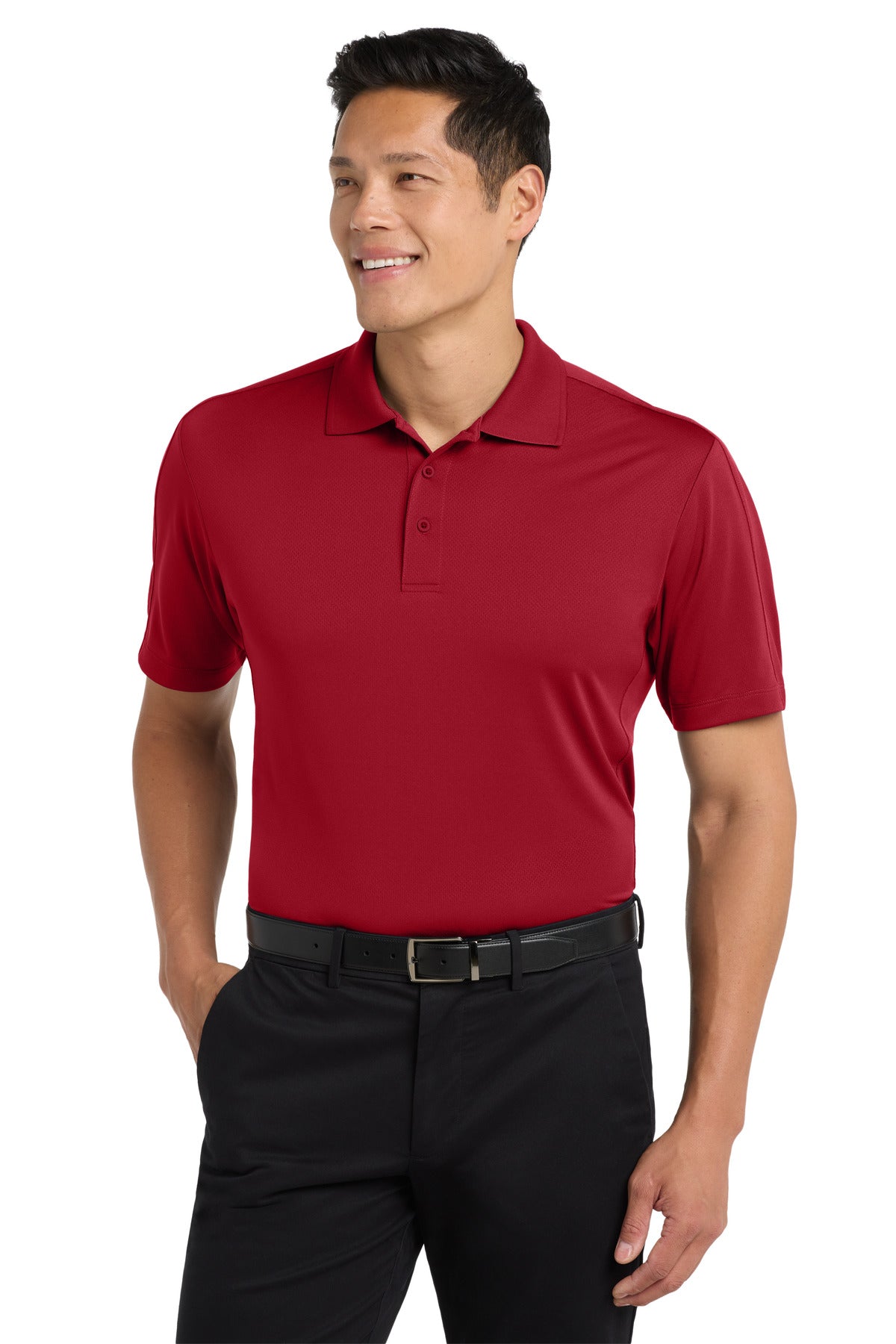 Custom Embroidered Port Authority Polos/Knits in Rich Red