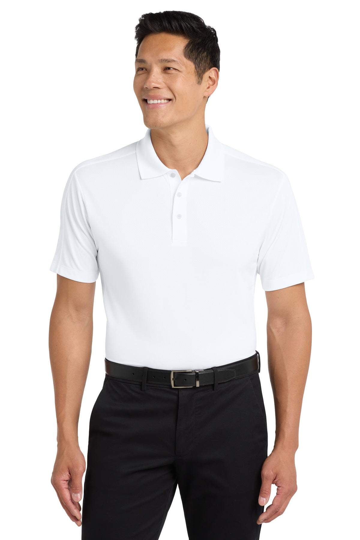 Custom Embroidered Port Authority Polos/Knits in White