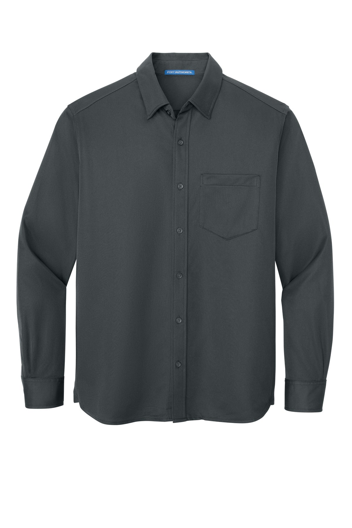 Custom Embroidered Port Authority Polos/Knits in Battleship Grey