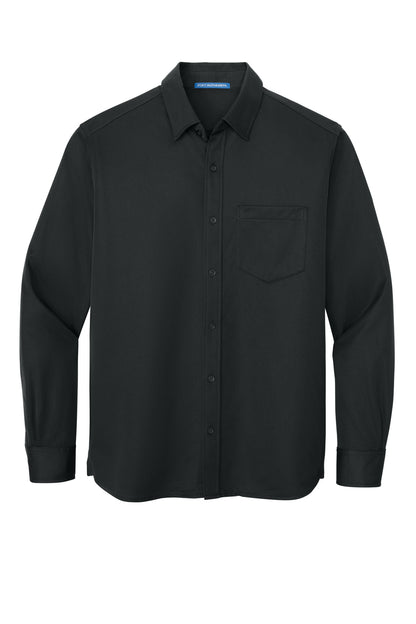 Custom Embroidered Port Authority Polos/Knits in Black
