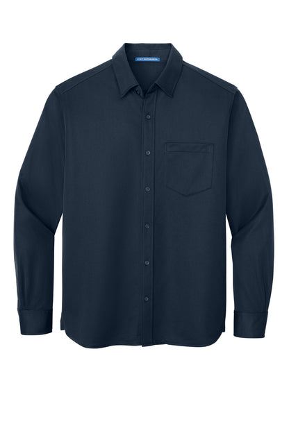 Custom Embroidered Port Authority Polos/Knits in Dark Navy