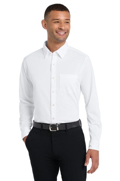 Custom Embroidered Port Authority Polos/Knits in White