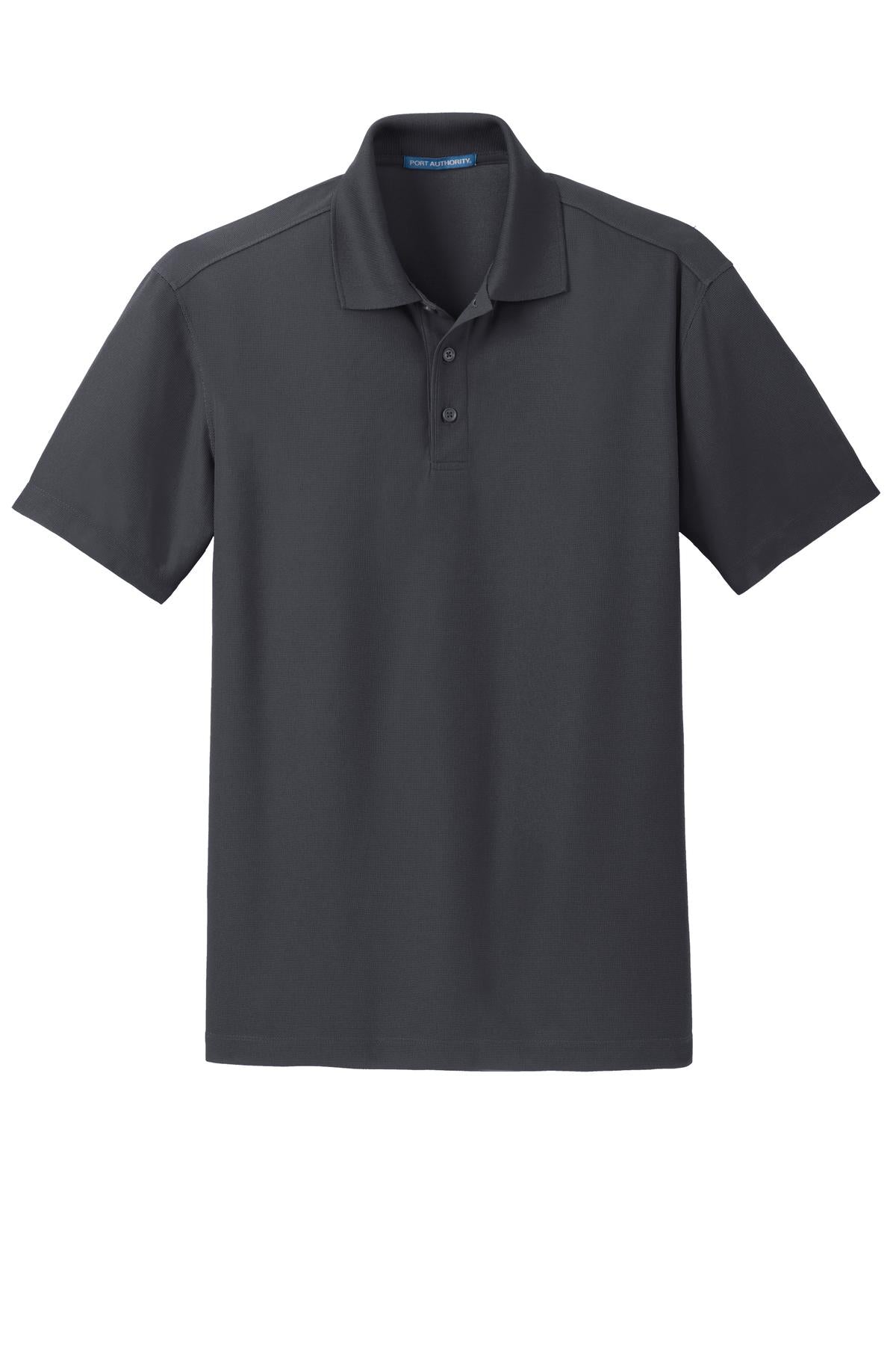 Custom Embroidered Port Authority Polos/Knits in Battleship Grey