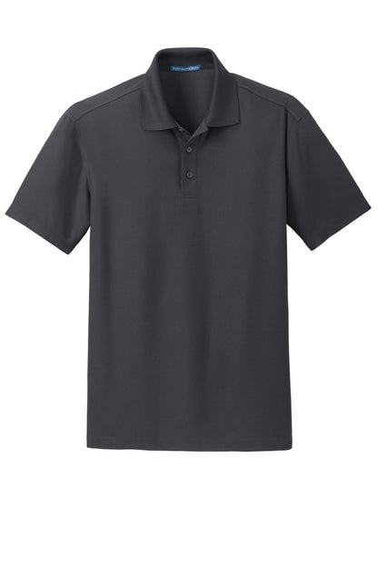 Custom Embroidered Port Authority Polos/Knits in Battleship Grey
