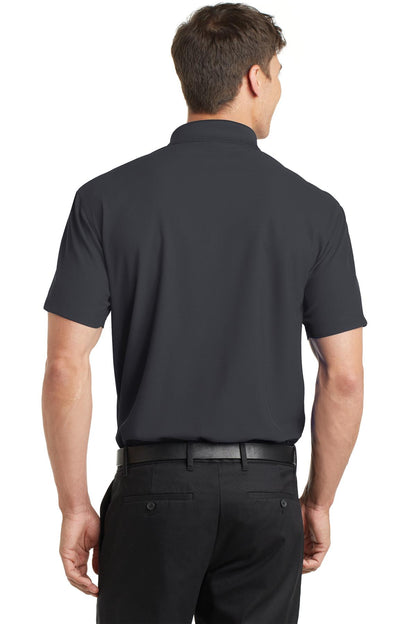 Custom Embroidered Port Authority Dry Zone Grid Polo. K572,Battleship Grey