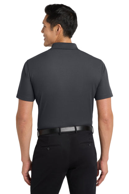 Custom Embroidered Port Authority Polos/Knits in Battleship Grey