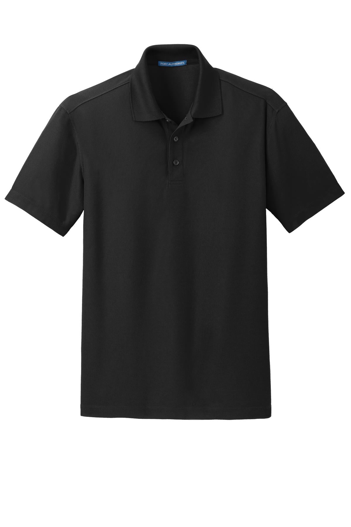 Custom Embroidered Port Authority Polos/Knits in Black