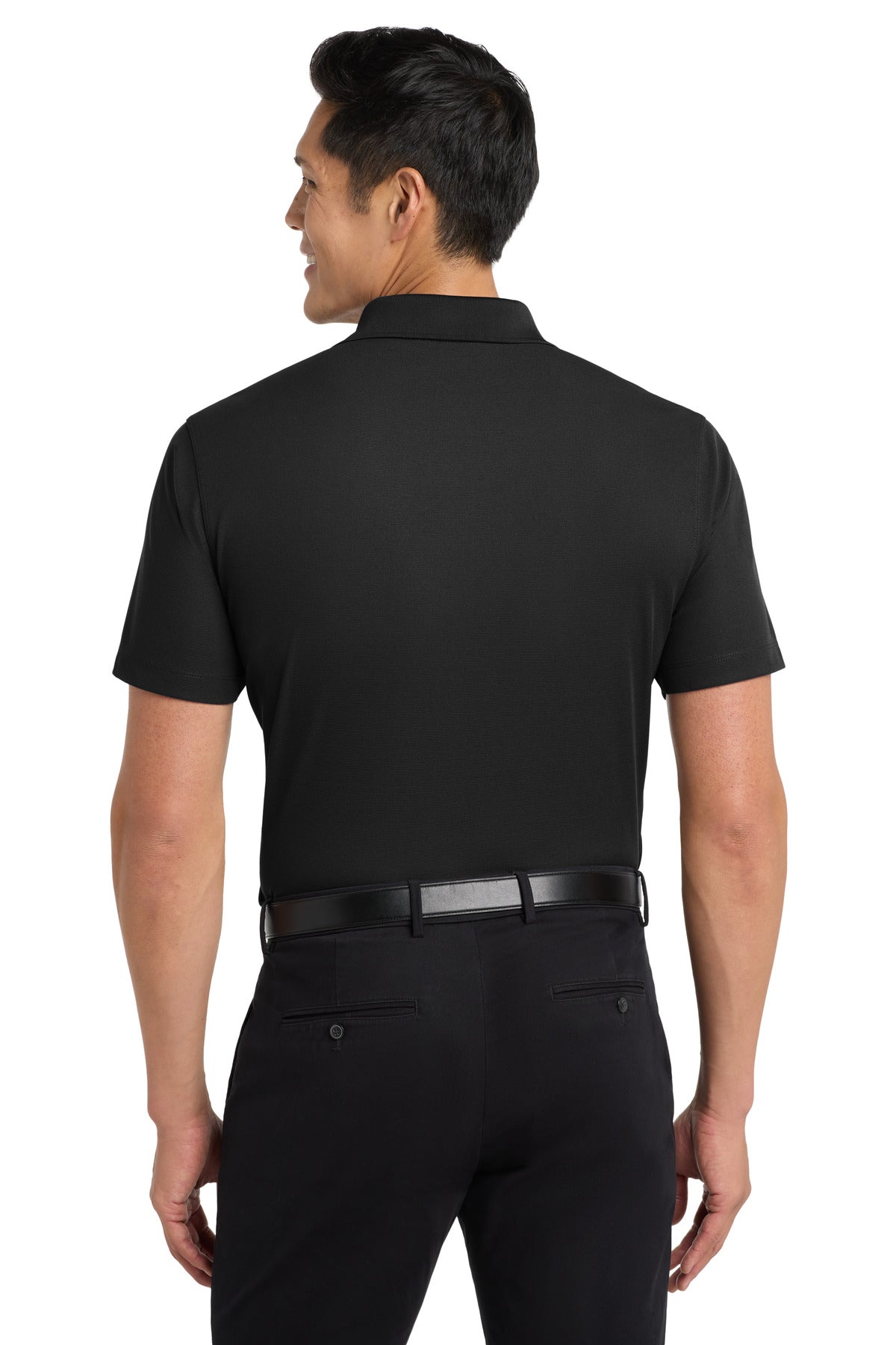 Custom Embroidered Port Authority Polos/Knits in Black