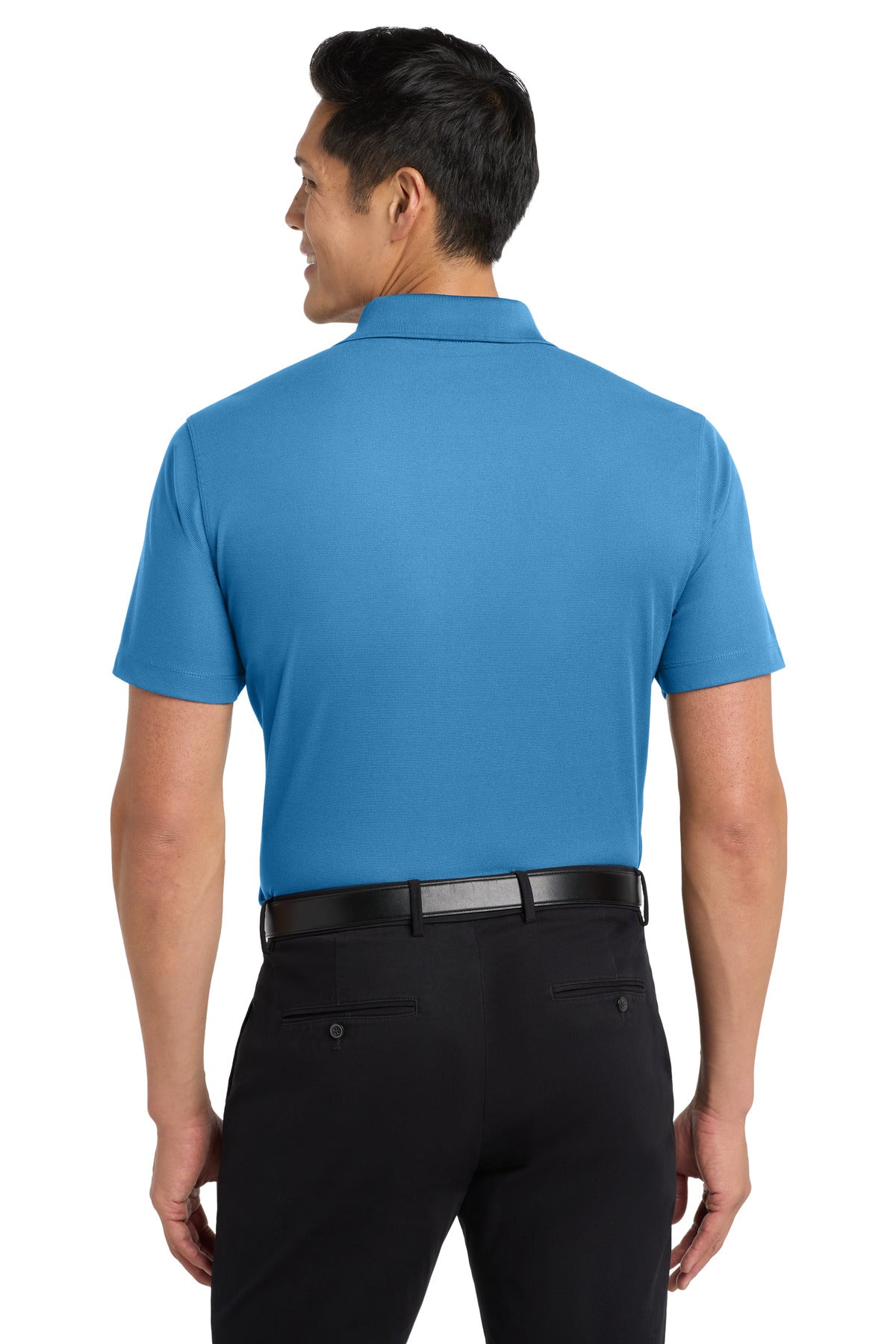 Custom Embroidered Port Authority Polos/Knits in Celadon Blue