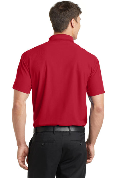 Custom Embroidered Port Authority Dry Zone Grid Polo. K572,Engine Red
