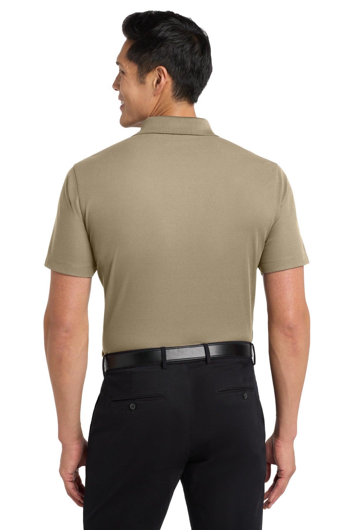 Custom Embroidered Port Authority Polos/Knits in Tan
