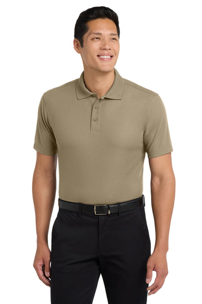 Custom Embroidered Port Authority Polos/Knits in Tan