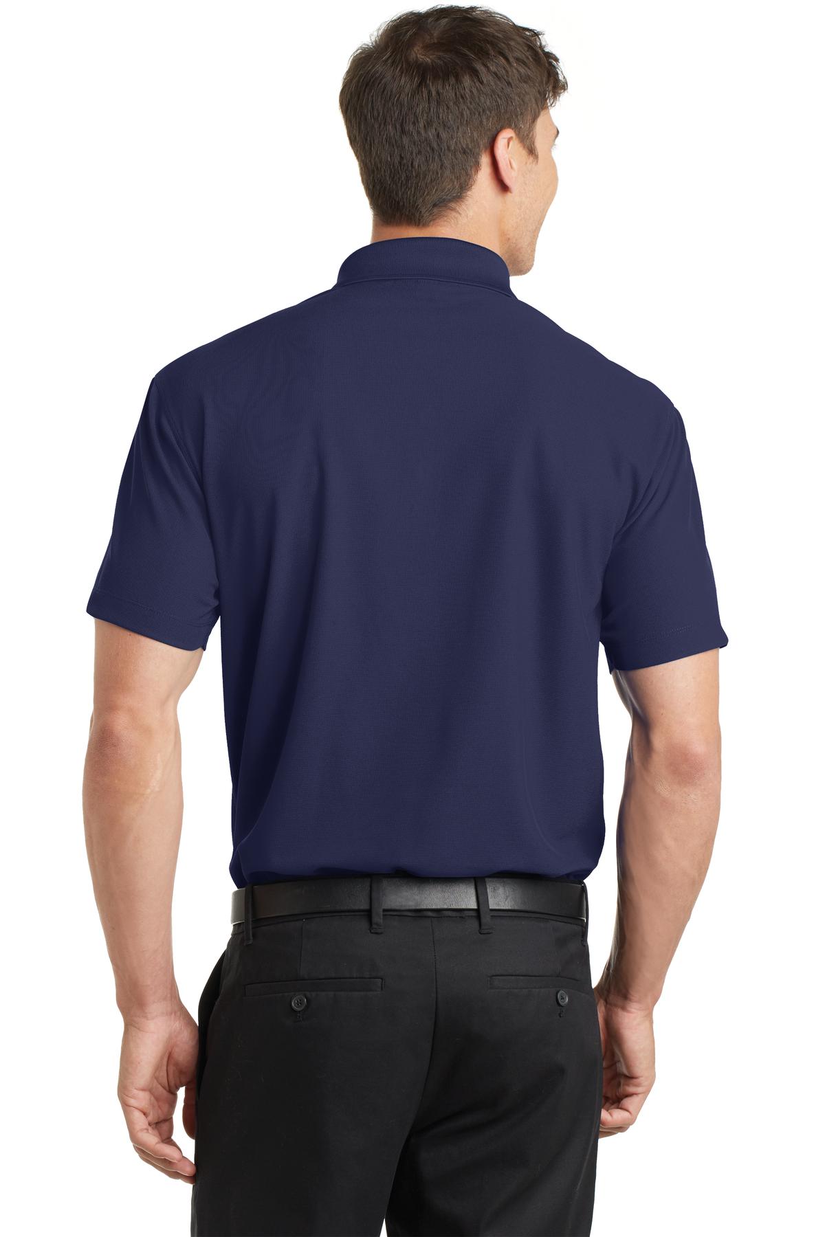 Custom Embroidered Port Authority Dry Zone Grid Polo. K572,True Navy